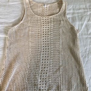 Gap crocheted tank top (cream)
